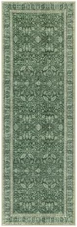 Lahome Vintage Green Washable Kitchen Runner Rug 2x6ft