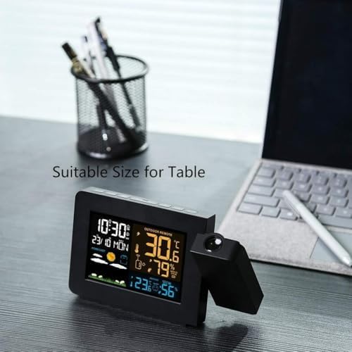 YUSIWOAL Weather Forecast Alarm Clock with LCD Display
