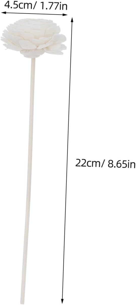 Vaguelly 10pcs Tiny Fake Flower Diffuser Sticks for Home Office Decor