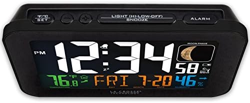 La Crosse Technology Atomic Color Alarm Clock with USB Charging