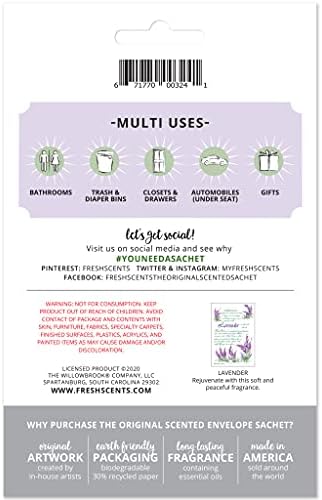Fresh Scents Scented Sachet Packet Lavender 6 Pack