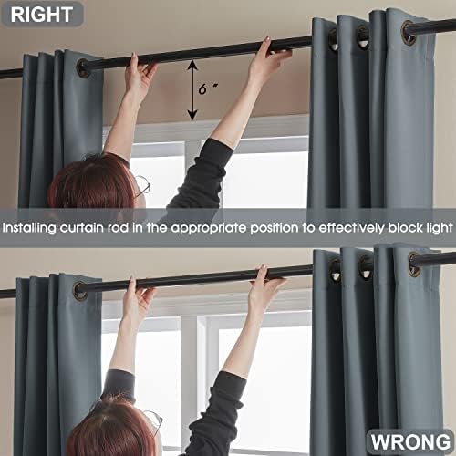 Rutterllow 100 Blackout Curtains 2 Panels