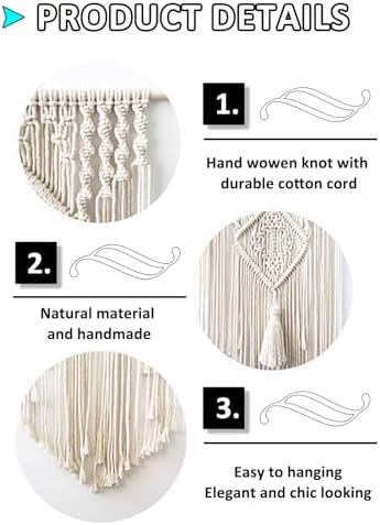 Macrame Curtains Cotton Macrame Wedding Backdrop Doorway Drapes