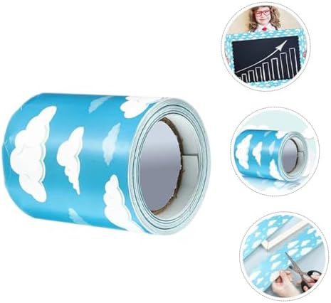 Zerodeko Cloud Pattern Bulletin Board Border Sticker Classroom Decor
