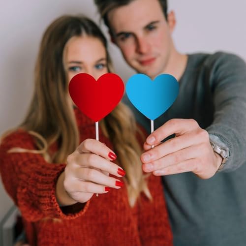 54 Pcs Colorful Heart Cutouts Valentine Classroom Decor Party Supplies