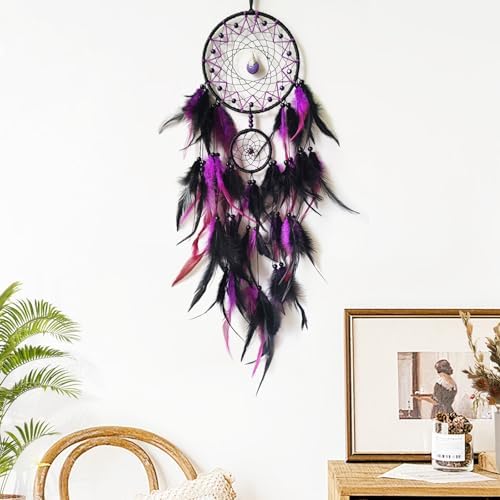 Black Purple Dream Catcher Wall Decor Hangings
