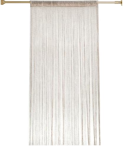 Champagne Gold String Curtains 39x79 Inch