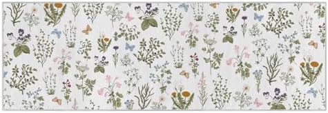 Artoid Mode Wild Floral Antique Herbs Runner Rug