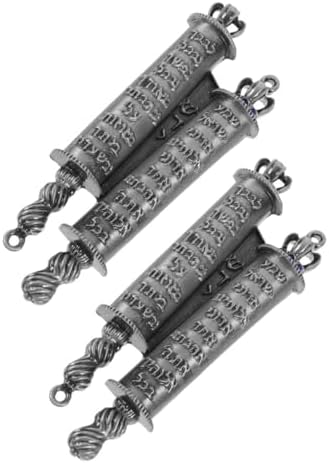 Ipetboom Mezuzah Blessing Scroll Set with 2 Metal Mezuzahs for Jewish Home Decor