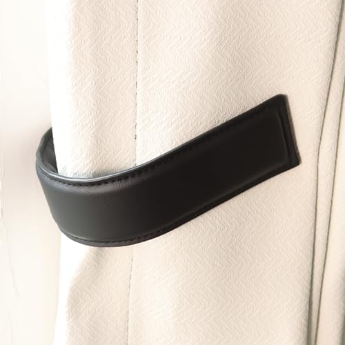 OCIOLI Modern Black Curtain Tiebacks 2 Pack