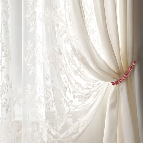 Uxcell 2 Pcs Light Green Braided Curtain Tiebacks