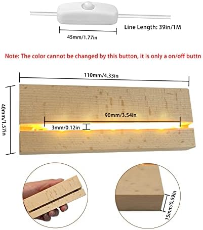 433 Inch Rectangle Wooden LED Display Pedestal Stand 4 Pcs