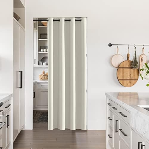 SHINELAND Door Curtain 52x80 Inch Vintage Design