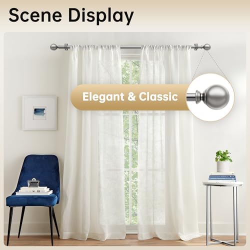 Adjustable Extendable Curtain Rods 30-53 Inches