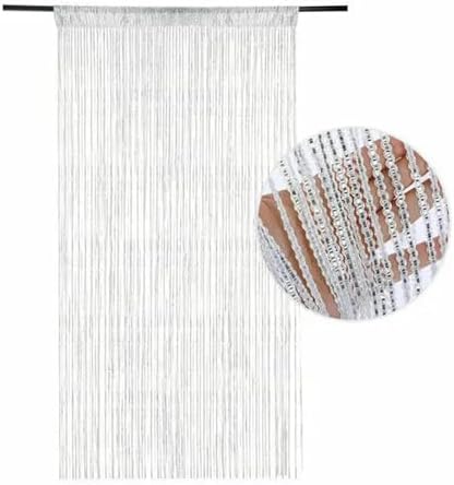 Colorful Shiny Tassel Fringe String Curtains for Doorways