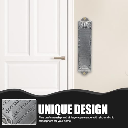VICASKY Mezuzah Scroll Door Hanger Brass Decor