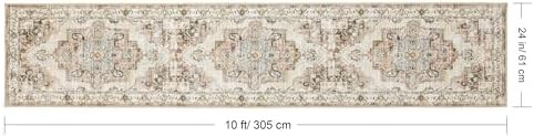 Washable Runner Rug 2x10 Non-Slip Kitchen Runner for Home
