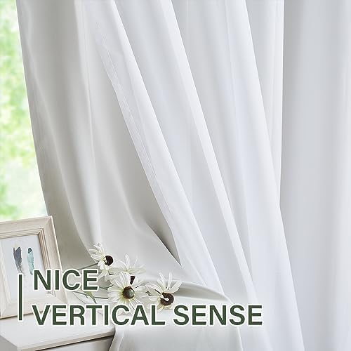 Lotusolution Beige Blackout Curtains Set 4Pcs