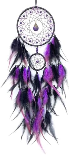 Black Purple Dream Catcher Wall Decor Hangings