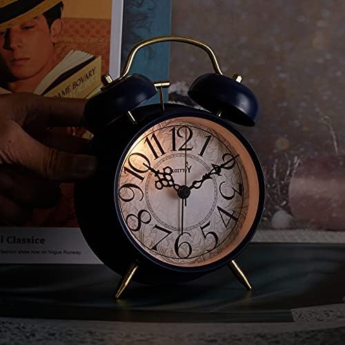 Loud Alarm Clock with Retro Bell and Backlight for Deep Sleepers