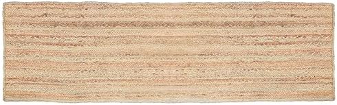 Ramanta Home Hand Woven Jute Braided Rug 24x72 Inch