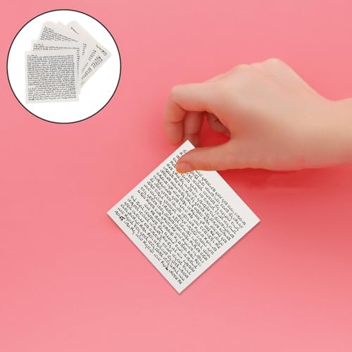LUOZZY 50 Pcs Mezuzah Scrolls Set