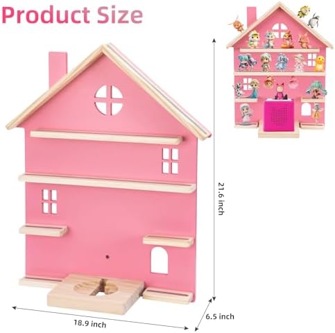 WEIDLUDOR Pink Tonie Storage Shelf for Display and Play
