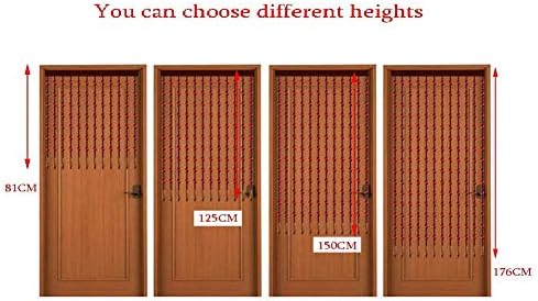 Natural Wood Beaded Curtain for Room Divider and Home Decor