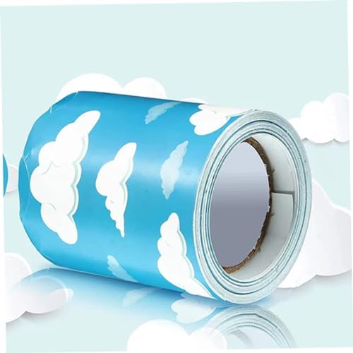 Cabilock Cloud Pattern Bulletin Board Border Trim for Classroom and Office Decor