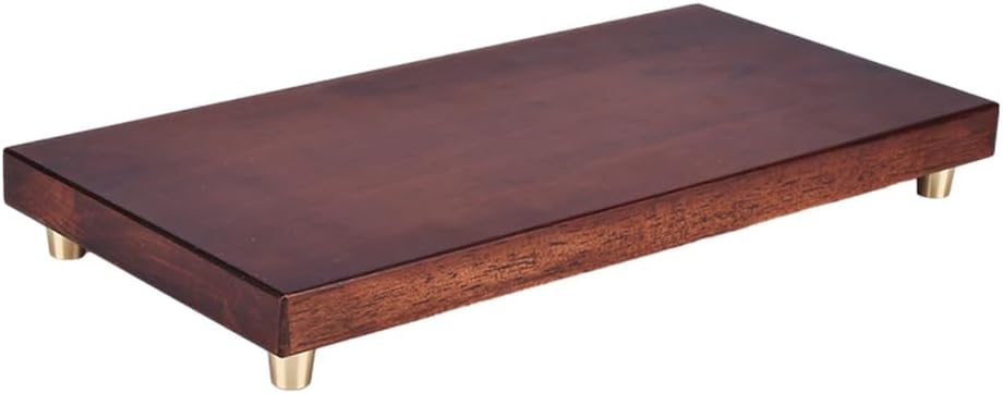 GOLDY WENDY Rectangular Wooden Tray Pedestal Base