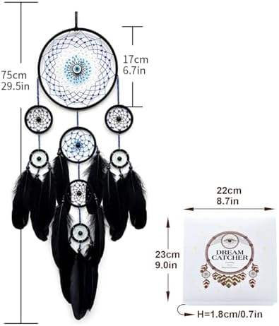 Jiyamony Evil Eye Dream Catcher Wall Hanging for Home Decor