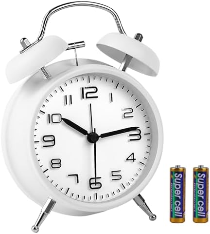 Pxy Loud Alarm Clock Heavy Sleepers 3D Dial Battery Operated