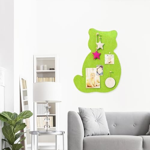 Pin Board Cat Cork Board 236x179 Inch Decorative Bulletin Board Wall Decor Green