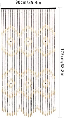 Wooden Bead Curtain Divider for Home Decor