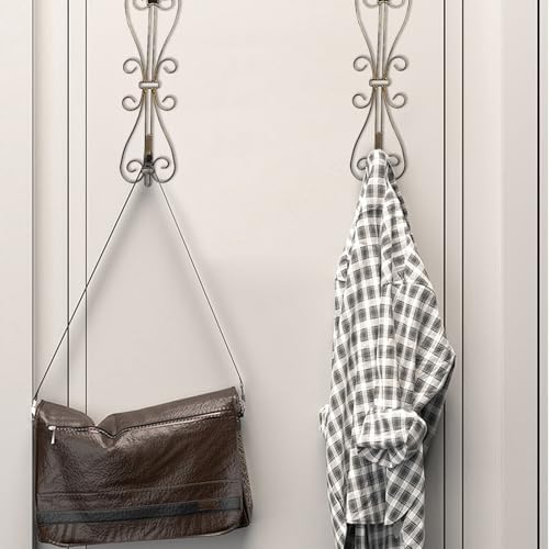 Shangtianfeng Matte Black Wreath Hanger for Front Door