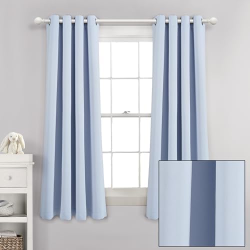 Lush Decor Blackout Curtain Panels 52x63 Blue Moon Classic Modern