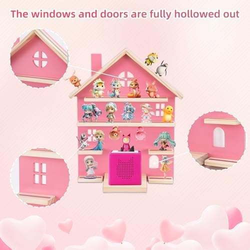 WEIDLUDOR Pink Tonie Storage Shelf for Display and Play