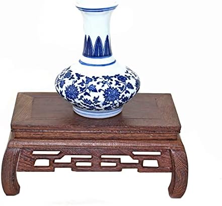 GOLDYWENDY Oriental Style Rosewood Pedestal Stand
