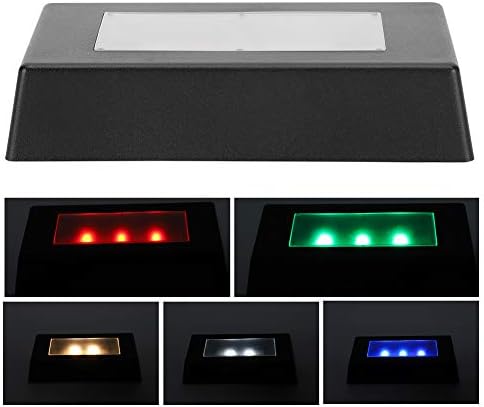LED Display Base 7 Color Changing Light Stand for Crystal Art Jewelry