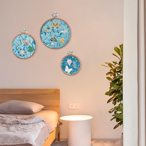 3Pcs Corduroy Pin Display Board Vintage Brooch Holder