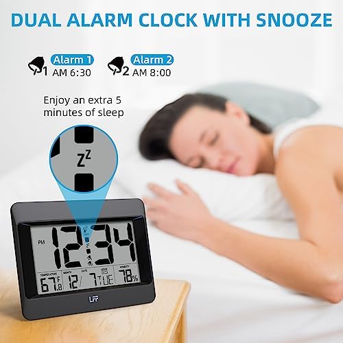 LFF Atomic Clock with Temperature Humidity Display