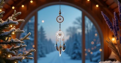 Galepromot Dream Catcher Feather Beads Hanging Ornament