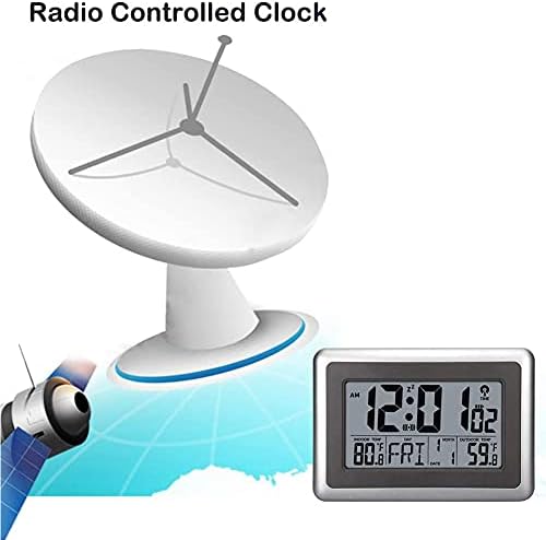 UMEXUS Atomic Digital Clock with Temperature and Alarm