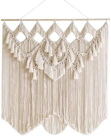 Ivory Macrame Curtains for Windows and Doorways