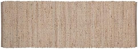 Hausattire Jute Woven Runner Rug 2x6 Natural