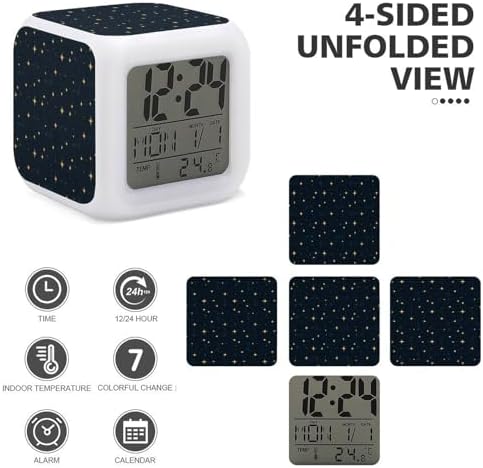 Novastar Digital Alarm Clock with 7 Color Night Light 1
