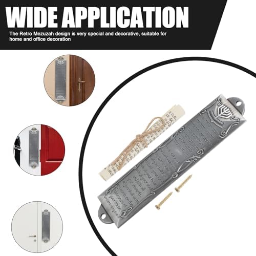 VICASKY Mezuzah Scroll Door Hanger Brass Decor