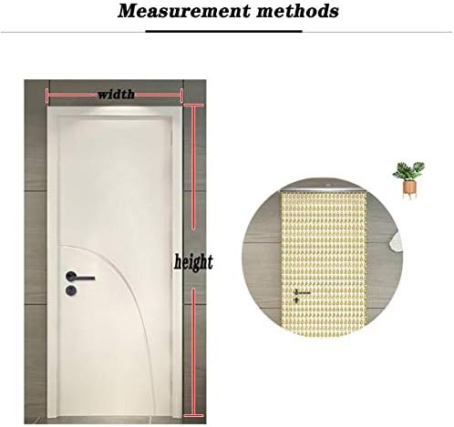 Etlegor Bamboo Beaded Curtains Door Divider Panel