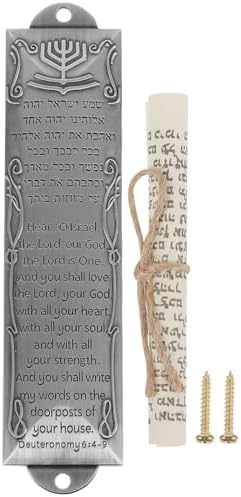 VICASKY Mezuzah Scroll Door Hanger Brass Decor