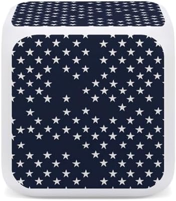 USA Star Color Changing LED Alarm Clock with Time Date Temperature